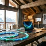Connectivite internet professionnelle en zone de montagne dans le Brianconnais