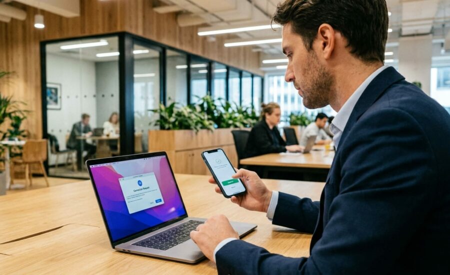 Double authentification (MFA) obligatoire pour securiser les comptes en entreprise