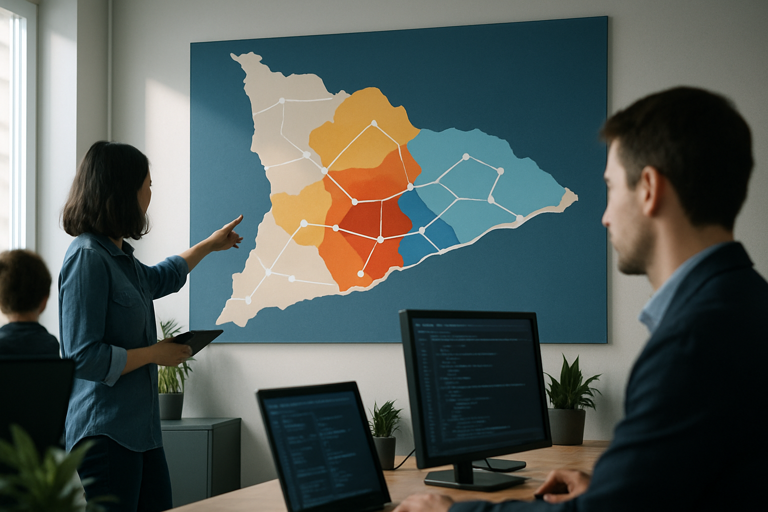 Carte schématique représentant les différentes échéances de déploiement de la fibre optique selon les zones
